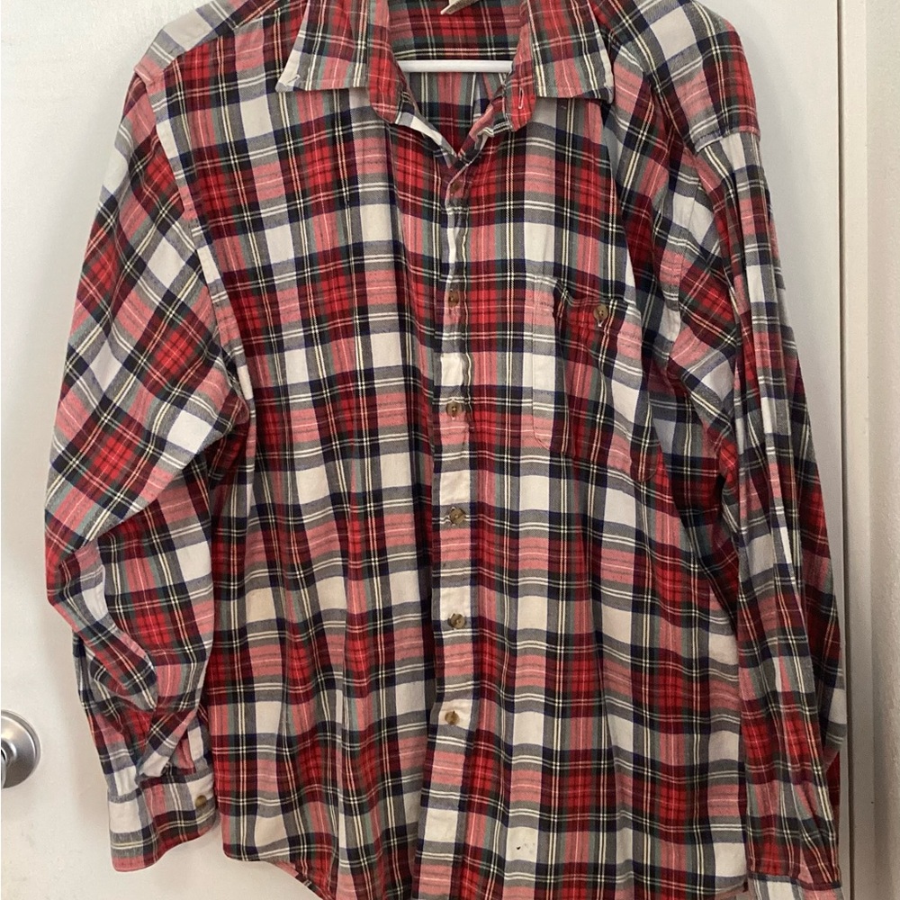 Men's Red Plaid Shirt